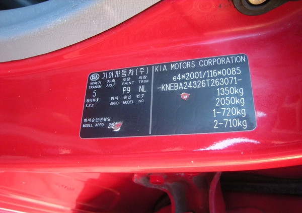 Kia Picanto cena 6950 przebieg: 120000, rok produkcji 2006 z Płoty małe 106